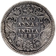 Silver Two Annas Coin of Victoria Empress of Calcutta Mint of 1883.