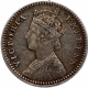 Silver Two Annas Coin of Victoria Empress of Calcutta Mint of 1891.