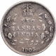 Silver Two Anns Coin of King Edward VII of Calcutta Mint of 1903.