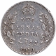 Silver Two Annas Coin of King Edward VII of Calcutta Mint of 1910.