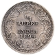 Silver Quarter Rupee Coin of Victoria Empress of Calcutta Mint of 1894.