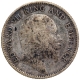 Silver Quarter Rupee Coin of King Edward VII of Calcutta Mint of 1906.