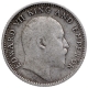 Silver Quarter Rupee Coin of King Edward VII of Calcutta Mint of 1910.