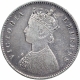 Silver Half Rupee Coin of Victoria Empress of Calcutta Mint of 1889.