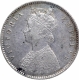 Silver Half Rupee Coin of Victoria Empress of Calcutta Mint of 1892.