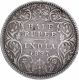 Silver Half Rupee Coin of Victoria Empress of Bombay Mint of 1897.