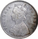 Silver Half Rupee Coin of Victoria Empress of Calcutta Mint of 1899.