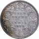 Silver Half Rupee Coin of Victoria Empress of Calcutta Mint of 1899.