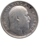 Silver Half Rupee Coin of King Edward VII of Calcutta Mint of 1906.