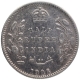 Silver Half Rupee Coin of King Edward VII of Calcutta Mint of 1906.