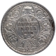 Silver Half Rupee Coin of King George V of Bombay Mint of 1916.