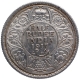 Silver Half Rupee Coin of King George V of Bombay Mint of 1917.