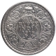 Silver Half Rupee Coin of King George V of Bombay Mint of 1918.