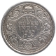 Silver Half Rupee Coin of King George V of Calcutta Mint of 1923.