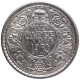 Silver Half Rupee Coin of King George V of Calcutta Mint of 1924.