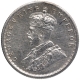 Silver Half Rupee Coin of King George V of Calcutta Mint of 1933.