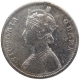 Silver One Rupee Coin of Victoria Queen of Calcutta Mint of 1862.