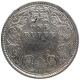 Silver One Rupee Coin of Victoria Queen of Bombay Mint of 1862.