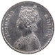 Silver One Rupee Coin of Victoria Queen of Calcutta Mint of 1876.