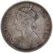 Silver One Rupee Coin of Victoria Empress of Bombay Mint of 1885.