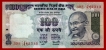 Impression of Obverse Printing on Reverse Error Hundred Rupees Bank Note Signed By Y.V,Reddy of Republic India.