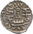 Silver Drachma Coin of Amoghbuti of Kuninda Dynasty.