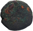 Copper Double Karshapana Coin of Bhanumitra of Panchala Dynasty.