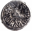 Silver Drachma Coin of Isvaradatta of Western Kshatrapas.