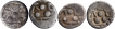 Silver Fractional Drachma Coins of Gupta Dynasty of Malwa.