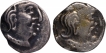 Silver Drachma Coins of Dahrasena of Traikutakas.