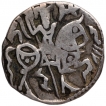 Silver Drachma Coin of Samantadeva of Hindu Shahis of Kabul and Gandhara.