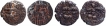 Copper Drachma Coins of Different rulers of Loharas of Kashmir.