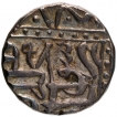 Silver Half Rupee Coin of Akbar of Mulhar Mint.