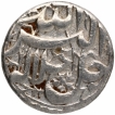 Silver One Rupee Coin of Akbar of Lahore Mint.