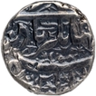 Silver One Rupee Coin of Jahangir of Ahmadnagar Mint.