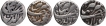 Silver One Rupee Coins of Jahangir of Tatta Mint.