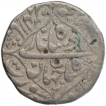 Silver One Rupee coin of Shahjahan of Surat mint.