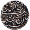 Silver One Rupee Coin of Aurangzeb Alamgir of Shahjahanabad Dar ul Khilafa Mint.