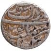 Silver One Rupee Coin of Aurangzeb Alamgir of Surat Bandar-e-Mubarak Mint.