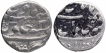 Silver One Rupee Coins of Aurangzeb Alamgir of Multan Mint.