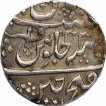 Silver One Rupee Coin of Ujjain Dar ul Fath Mint of Gwalior State.