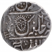 Silver One Rupee Coin of Malhar Nagar Mint of Indore State.