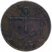 Copper Quarter Anna Coin of Bombay Presidency.