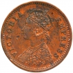 Copper One Twelfth Anna Coin of Victoria Empress of Bombay Mint of 1887.