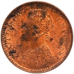 Copper One Twelfth Anna Coin of Victoria Empress of Calcutta Mint of 1897.