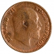 Copper One Twelfth Anna Coin of King Edward VII of Calcutta Mint of 1904.