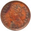 Copper Half Pice Coin of Victoria Empress of Calcutta Mint of 1897.