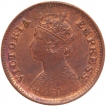 Copper Half Pice Coin of Victoria Empress of Calcutta Mint of 1901.