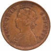 Copper One Quarter Anna Coin of Victoria Empress of Bombay Mint of 1883.