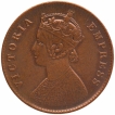 Copper One Quarter Anna Coin of Victoria Empress of Calcutta Mint of 1900.